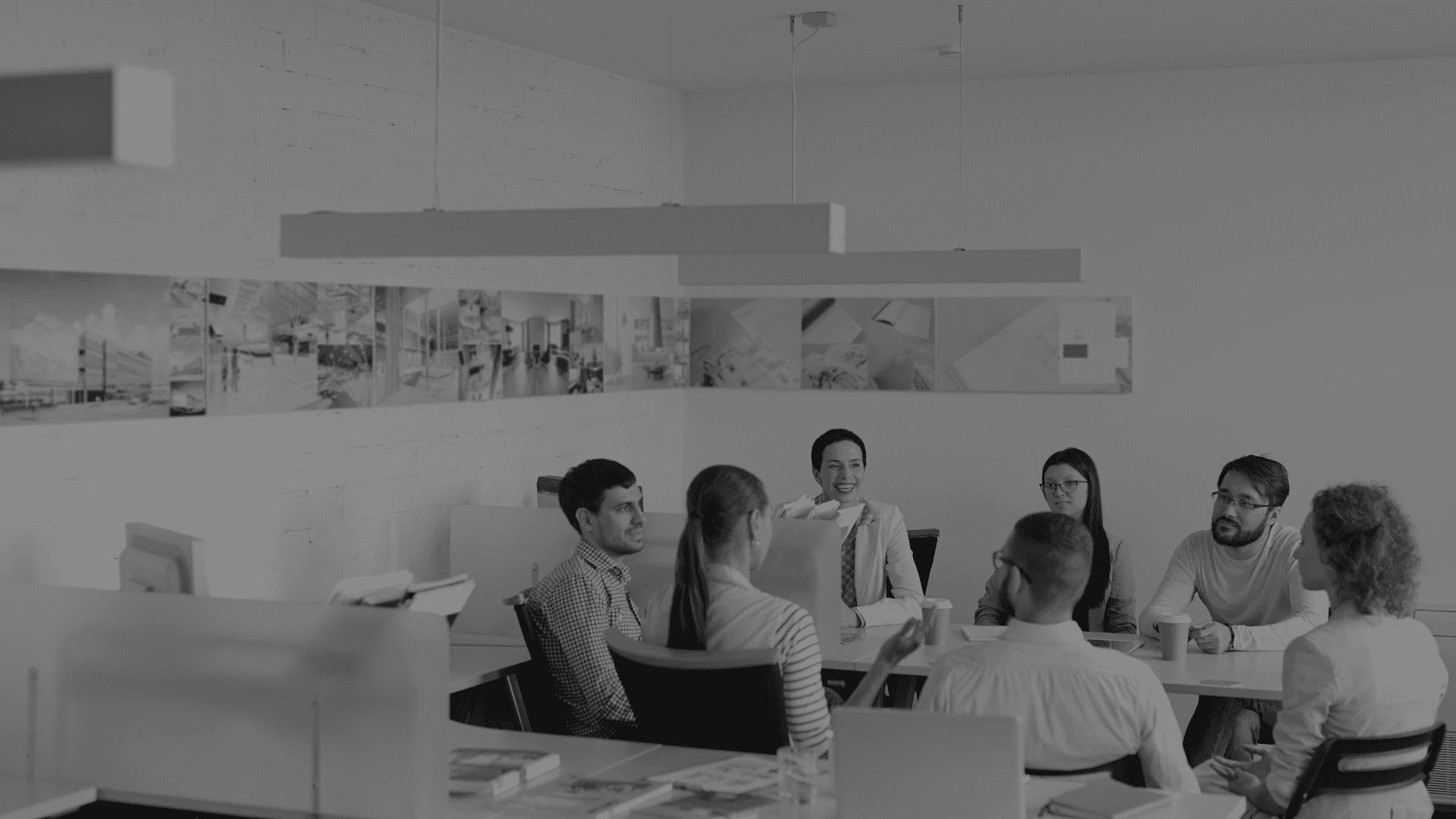 Team collaborating during a strategy session