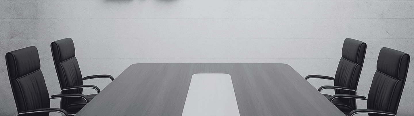 Conference room meeting setup